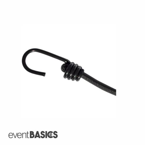 Preview: Gummispanner STRONG 60cm mit 2 Spiralhaken - eventBASICS